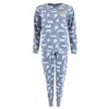 Pj Couture Women's Polar Bear Print Pajama Set In Grey
