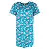 Pj Couture Women's Tropical Floral Sleep Shirt In Blue