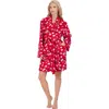 Pj Couture Womens Nightwear Comfy Wrap Robe In Red