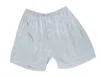 Pj Harlow Adam Satin Boxer With Faux Fly In Dark Silver In Silver