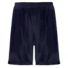 PJ HARLOW ADAM SATIN BOXER WITH FAUX FLY IN NAVY