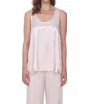 Pj Harlow Blush -laura Satin In Pale Pink In Multi