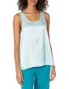 Pj Harlow Cece Open Back Camisole In Aqua