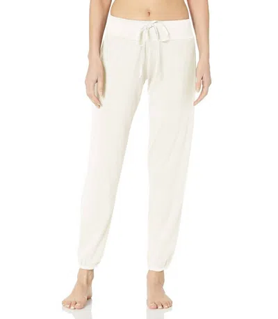 PJ HARLOW DENA RIBBED SWEATPANT IN PEARL