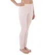Pj Harlow Tatum French Terry Legging Rib Waistband In Blush In Gold