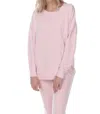 Pj Harlow Taylor French Terry Crew Neck Sweatshirt In Blush In Gold