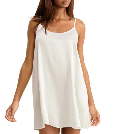 Pj Harlow Women's Allie Satin Chemise In White