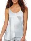 Pj Harlow Anne Satin Sleep Cami Top In Blue