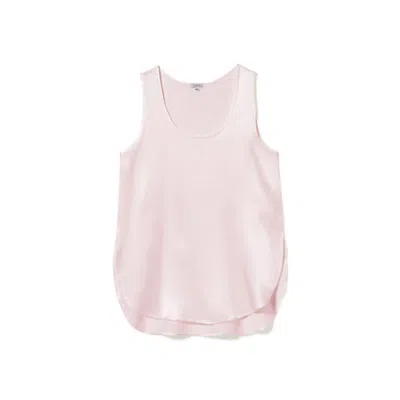 Pj Harlow Women's Jackie Hi-lo Satin Cami Top In Blush In Pink