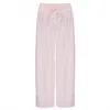 Pj Harlow Women's Jolie Satin Capri Pant In Blush In Gold