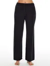 Pj Harlow Women's Jolie Satin Lounge Pants In Black