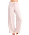 Pj Harlow Jolie Satin Crop Lounge Pants In Pink