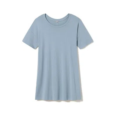 Pj Harlow Women's Reyan Boxy Oversized Sleep Tee Dress In Morning Blue