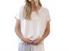 Pj Harlow Women's Roxxy Satin Top In Eggnog In White