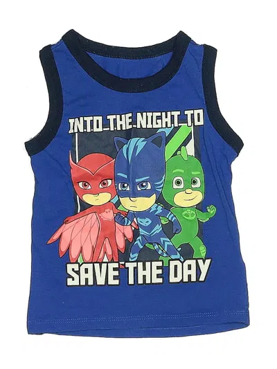 Pre-owned Pj Masks Kids' Sleeveless T-shirt In Blue