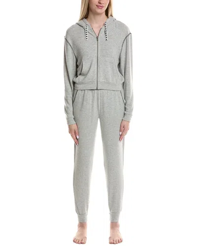 Pj Salvage 2pc Cozy & Chic Pajama Set In Gray