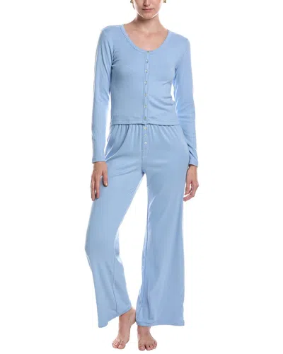 Pj Salvage 2pc More Amour Pajama Set In Blue