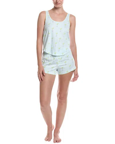 Pj Salvage 2pc Playful Prints Pajama Set In Blue