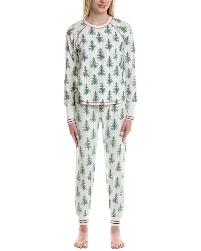 Pj Salvage 2pc Velour Pajama Set In Multi