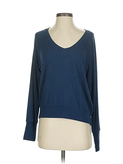 Pre-owned Pj Salvage 3/4 Sleeve T-shirt In Blue