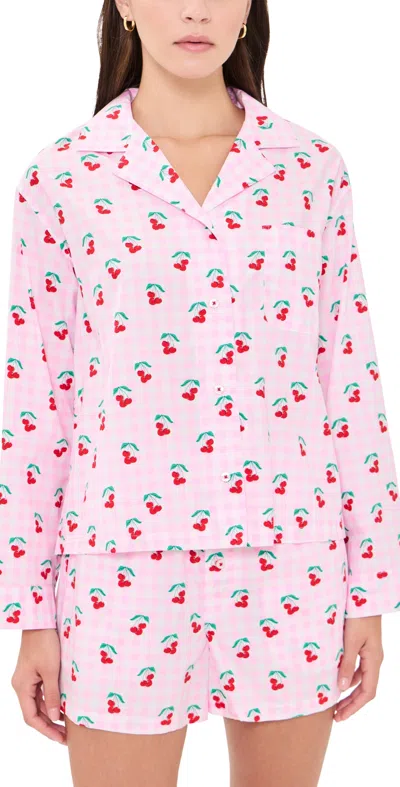 Pj Salvage After Party Pajama Set Powder Pink In Multi