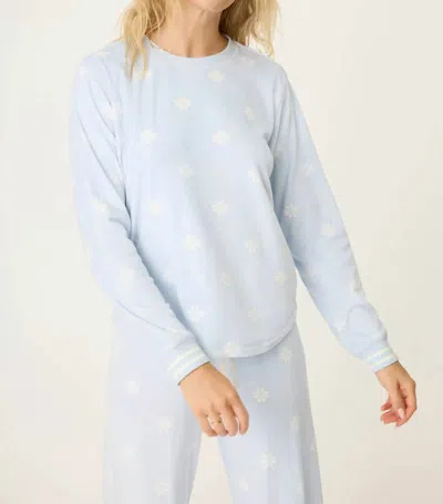 Pj Salvage Apres All Day Long Sleeve Top In Blue Whisper