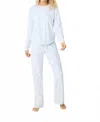 Pj Salvage Apres All Day Pajama Set In Blue Whisper In Blue