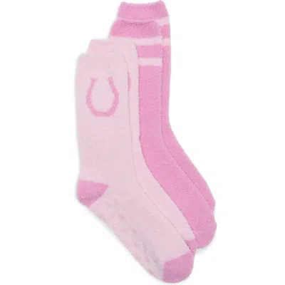 Pj Salvage Assorted 2-pack Fuzzy Fun Socks In Blush