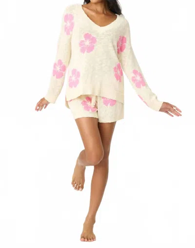 Pj Salvage Bali Bay Knit Loungewear Set In Ivory In Neutral