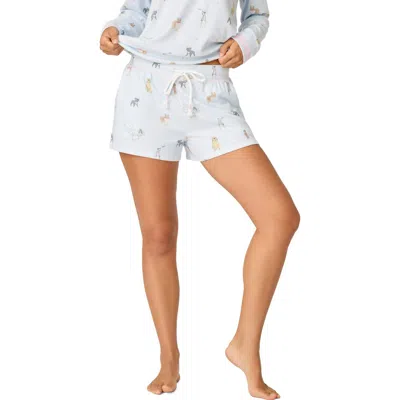 Pj Salvage Bark Park Pajama Shorts In Blue