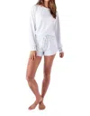 Pj Salvage Beach More Worry Less Shorts In Ivory In Multi