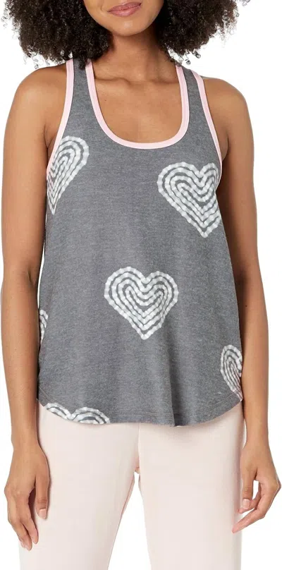 Pj Salvage Bless Heart Tank In H Charcoal In Gray