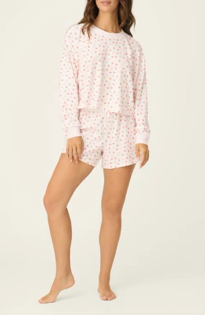 Pj Salvage Boyfriend Boxer Short Pajamas In Pink