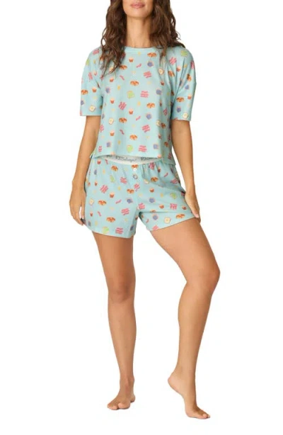 Pj Salvage Breakfast Print Pajama Set In Multi