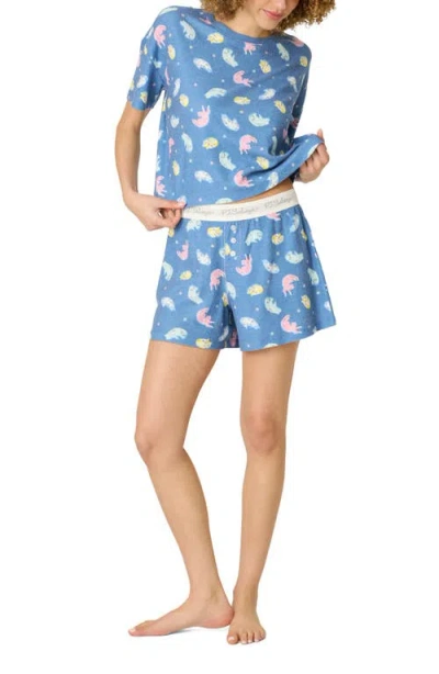 Pj Salvage Breakfast Print Pajama Set In Blue