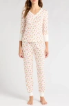 Pj Salvage Brushed Butter Jersey Pajamas In Ivory