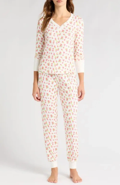 Pj Salvage Brushed Butter Jersey Pajamas In Ivory