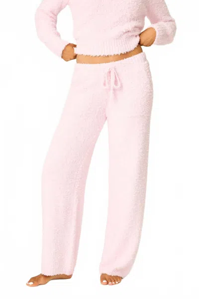Pj Salvage Bundle Up Boucle Pajama Pant In Pink In Purple