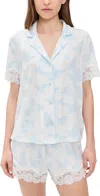 Pj Salvage Butterfly Pajama Top Ivory