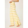Pj Salvage Cabana Terry Pajama Pants In Lemon