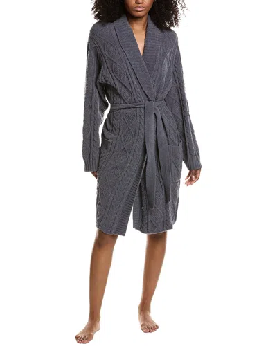 Pj Salvage Cable Crew Robe In Gray