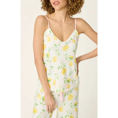 Pj Salvage Cami La Dolce Spritz Pajamas In White