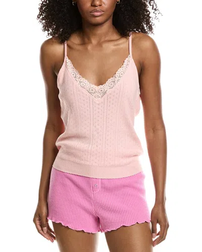 Pj Salvage Cami Point Tank Top In Pink
