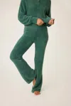 Pj Salvage Campfire Cozy Feather Knit Lounge Pants In Sage Leaf In Green