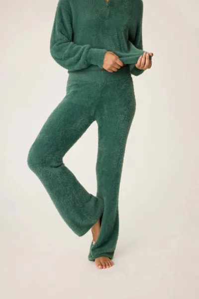 Pj Salvage Campfire Cozy Feather Knit Lounge Pants In Sage Leaf