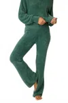 Pj Salvage Campfire Cozy Feather Knit Lounge Pants In Sage Leaf In Green