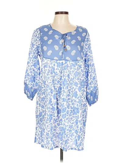 Pre-owned Pj Salvage Casual Dress In Blue