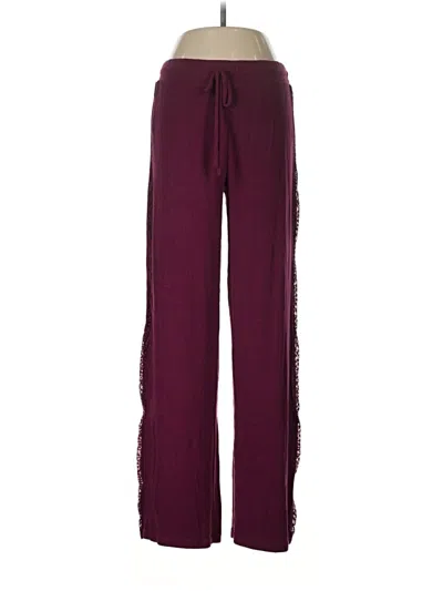 Pre-owned Pj Salvage Casual Pants In Burgundy
