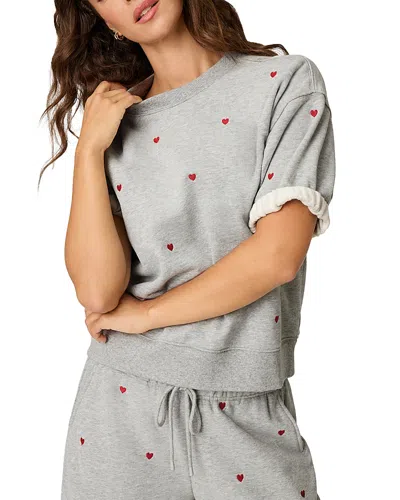 Pj Salvage C'est La Vie Cotton Sweatshirt In Multi