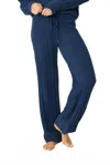 Pj Salvage Chenille Cable Lounge Pants In Midnight In Blue